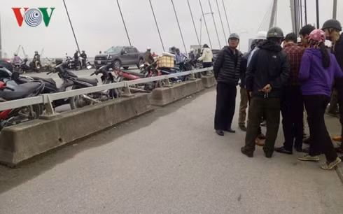  Cầu Bính nơi cô gái nhảy xuống sông tự vẫn. (Ảnh: CTV)