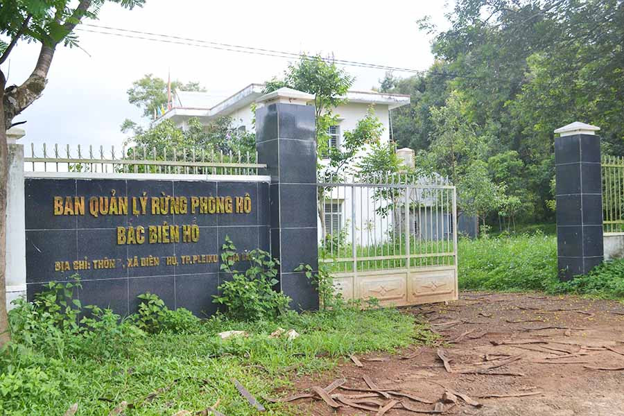  Trụ sở Ban Quản lý Rừng phòng hộ Bắc Biển Hồ (xã Diên Phú, TP. Pleiku). Ảnh: H.C
