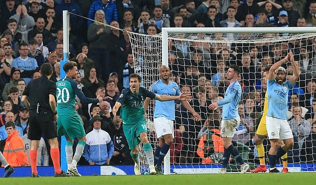 Tottenham và Man City đã có trận đấu kịch tính tại Champions League. Ảnh: DM