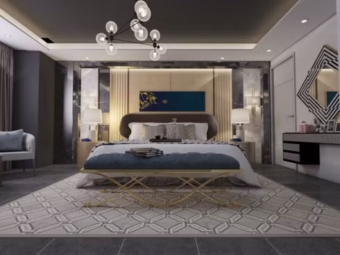  Sử dụng tông màu xám, ghi, be… đôi khi sẽ khiến phòng ngủ bớt lạnh lẽo hơn.