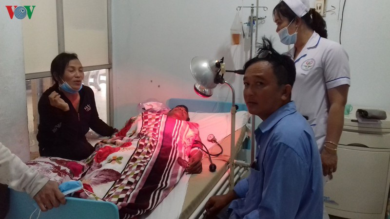 Một bệnh nhân đang điều trị tại bệnh viện. Một bệnh nhân đang điều trị tại bệnh viện.