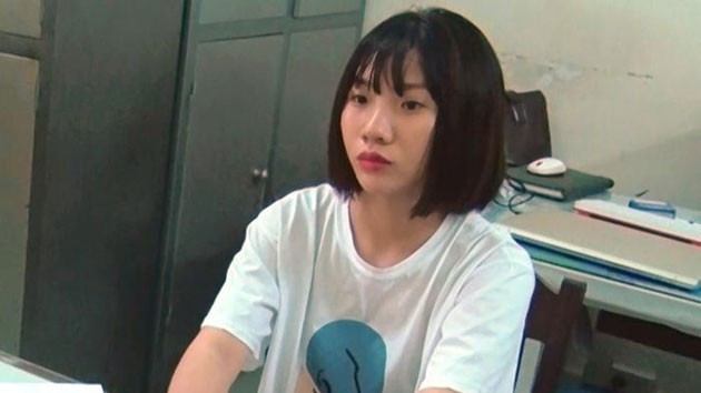  Thiếu nữ Nguyễn Huỳnh Anh Thư gây ra hàng loạt vụ trộm khi đang bị truy nã. Ảnh CA 