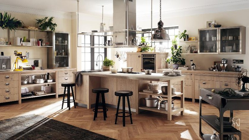 Đảo bếp đặt ở trung tâm làm nhiệm vụ lưu thông dòng không khí và hướng di chuyển  Đảo bếp đặt ở trung tâm làm nhiệm vụ lưu thông dòng không khí và hướng di chuyển