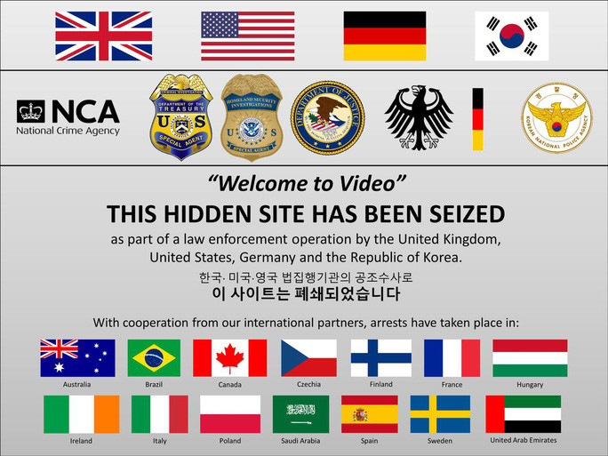 Trang web "Welcome To Video" đã bị đánh sập. Ảnh: Daylife  Trang web