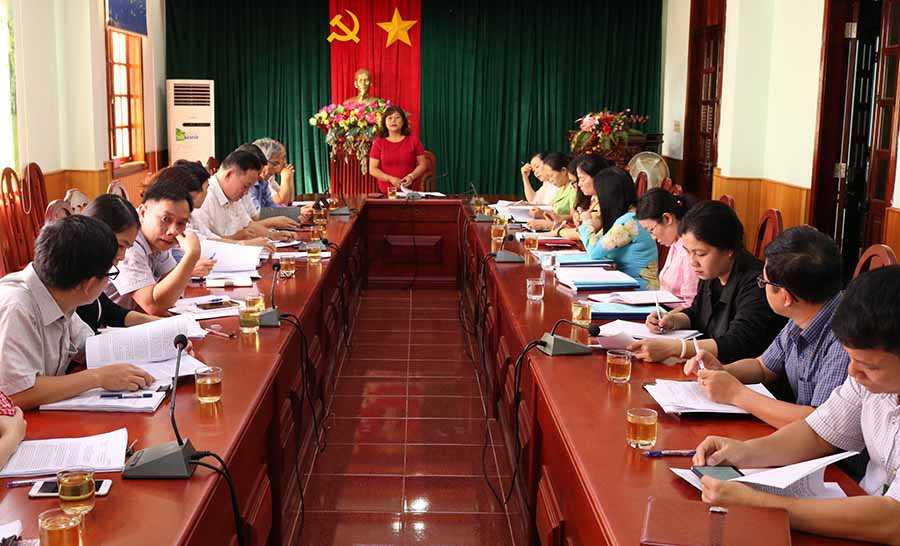  Quang cảnh buổi làm việc. Ảnh: N.S