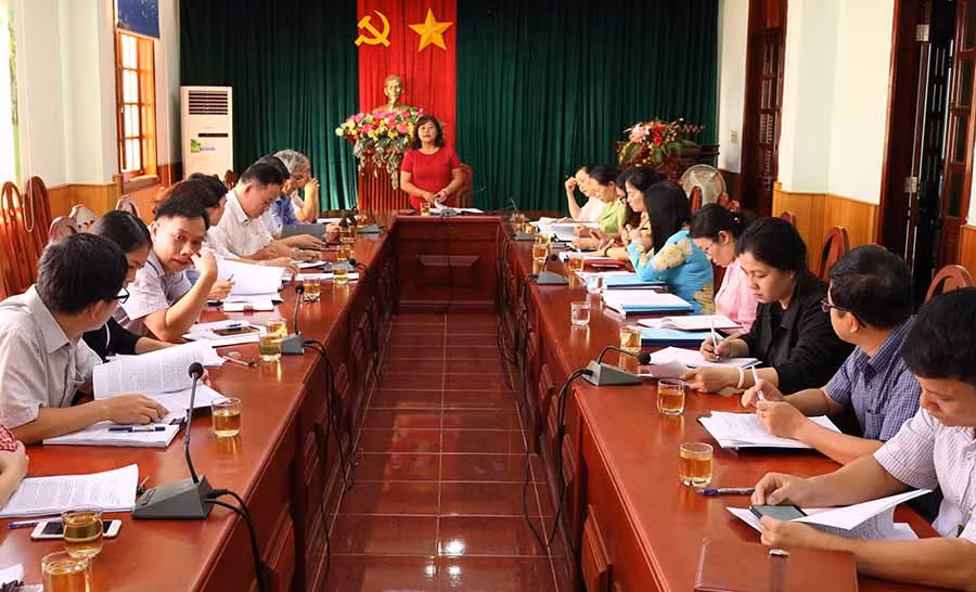  Quang cảnh buổi làm việc. Ảnh: N.S