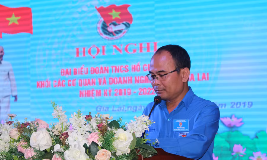 Anh Bùi Duy Toàn-Bí thư Đoàn khối các cơ quan và doanh nghiệp tỉnh lâm thời được bầu giữ chức Bí thư Đoàn khối các cơ quan và doanh nghiệp tỉnh, nhiệm kỳ 2019-2022. Ảnh Phan Lài