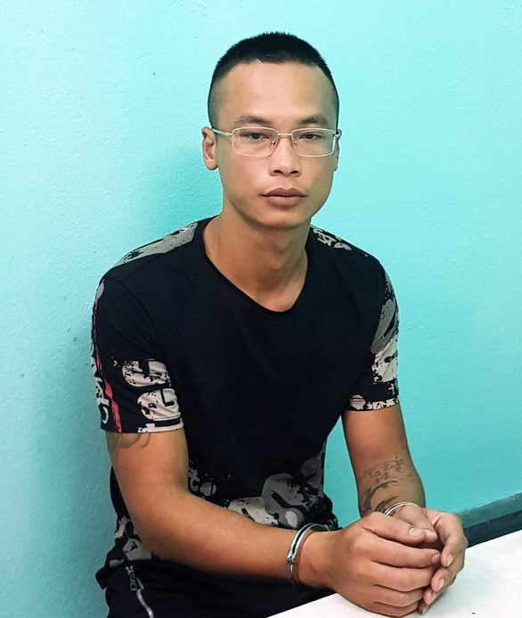  Bị can Ngô Văn Hùng tại cơ quan Công an thị xã Quảng Yên, tỉnh Quảng Ninh - Ảnh: Công an thị xã Quảng Yên cung cấp