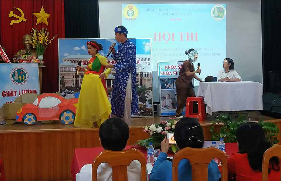 Các tiểu phẩm tham gia hội thi đều được chuẩn bị chu đáo. Ảnh: N.N Các tiểu phẩm tham gia hội thi đều được chuẩn bị chu đáo. Ảnh: N.N