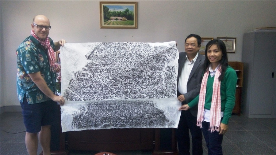 Bản dập bia đá khi được lấy từ bia đá. Ảnh Nguyễn Quang Tuệ