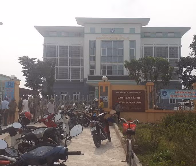 Trụ sở Bảo hiểm xã hội huyện Quỳnh Lưu, nơi xảy ra sự việc