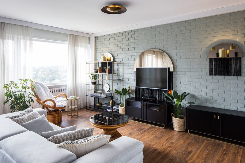  Ghế sofa chữ I mang đến một nơi thư giãn, trò chuyện thật thoải mái.