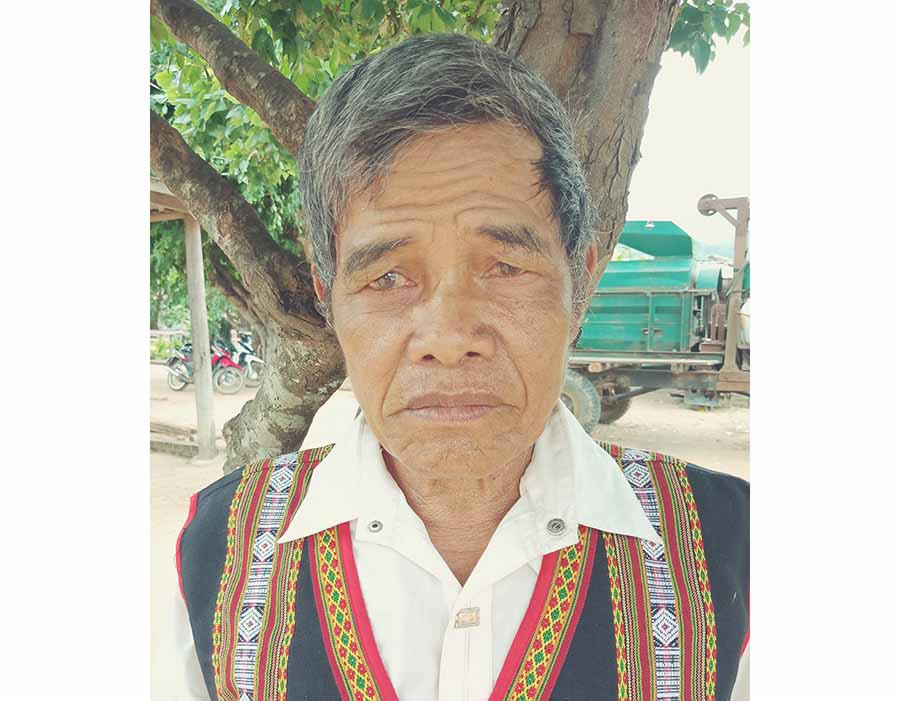 Già làng Đinh Hôk. Ảnh: Đ.P 