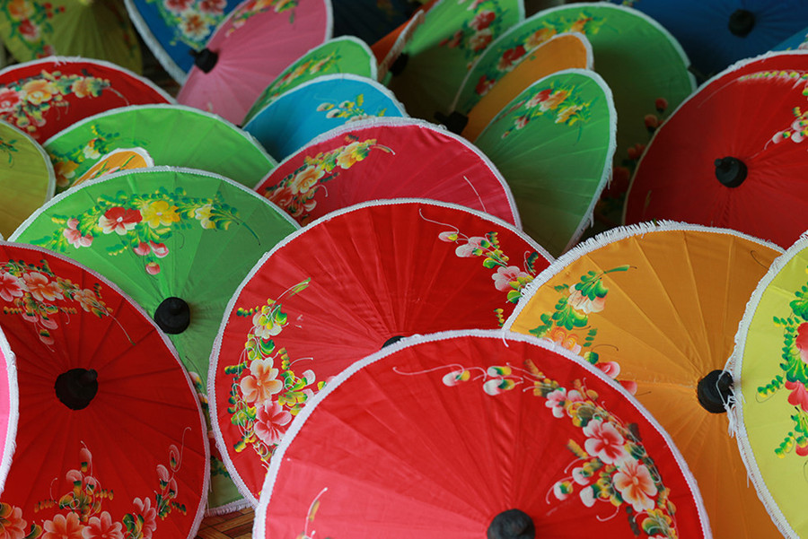 Làng làm dù - Ảnh: Thùy Dương