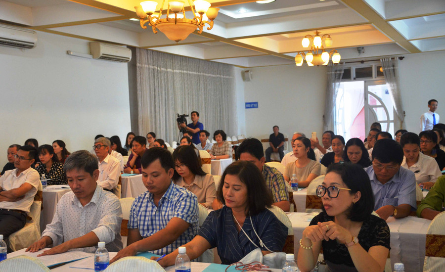 Các công chứng viên tham gia lớp bồi dưỡng. Ảnh: Vĩnh Hoàng