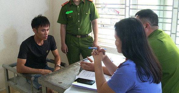 Bị can Bùi Đăng Hải tại cơ quan công an - Ảnh: Công an Hải Phòng cung cấp