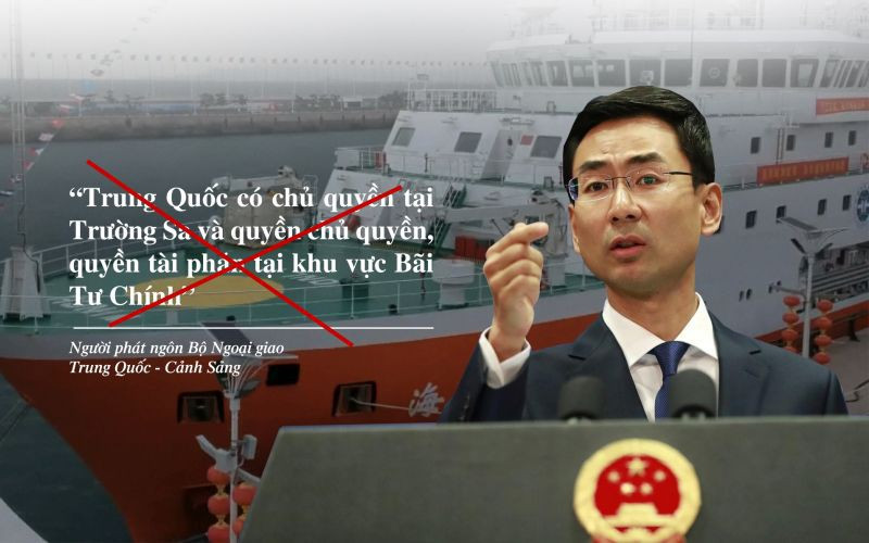 Tuyên bố đầy sai trái của người phát ngôn Bộ Ngoại giao Trung Quốc Cảnh Sảng thể hiện rõ tham vọng độc chiếm Biển Đông của nước này.