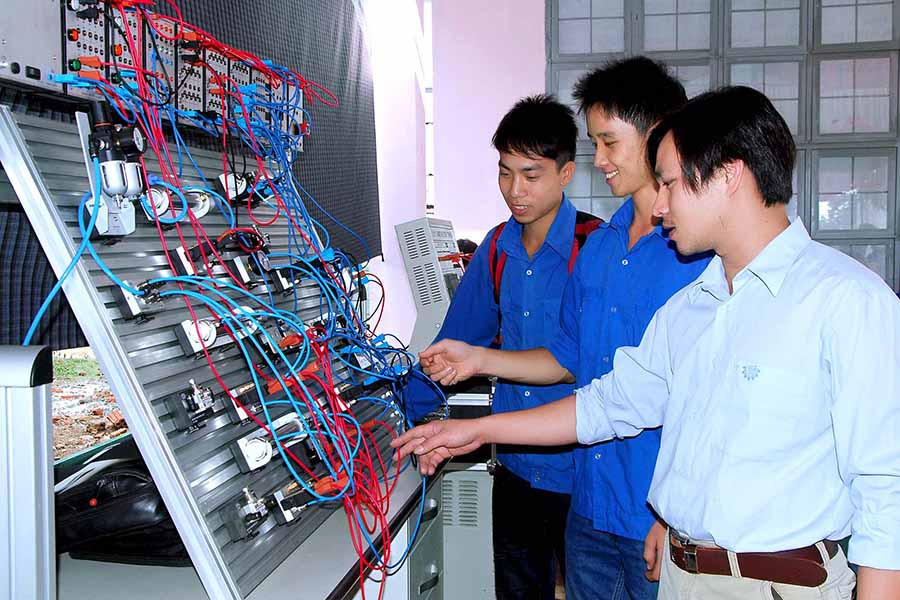  Trường Cao đẳng Nghề Gia Lai đặt mục tiêu góp phần cải thiện điểm chỉ tiêu lao động qua đào tạo đang làm việc tại các doanh nghiệp. Ảnh: ĐỨC THỤY