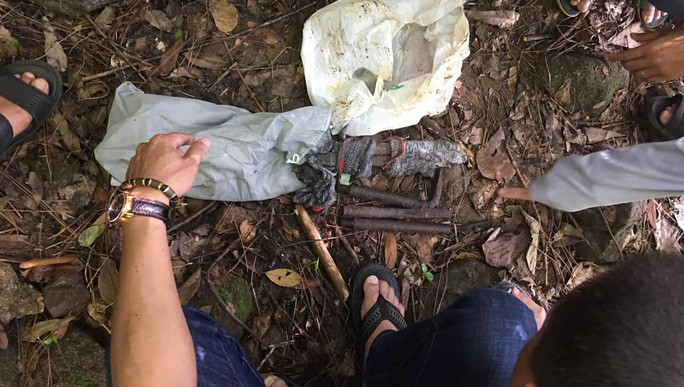 Dụng cụ mà băng trộm dùng để phá khóa, đục két sắt