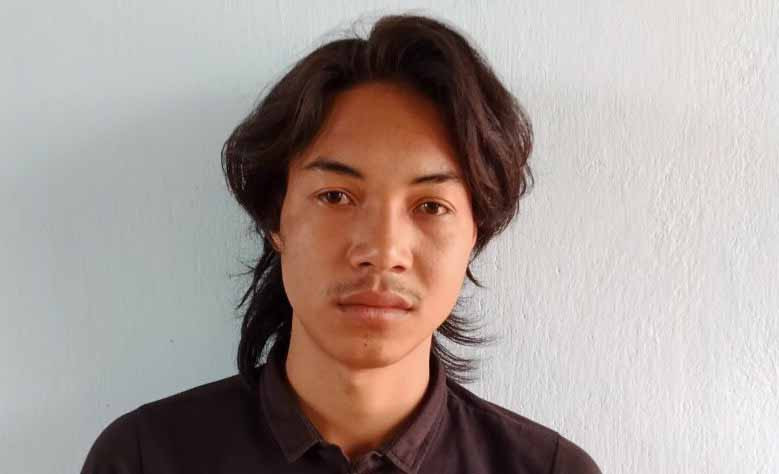 Đối tượng Trương tại cơ quan Công an. Ảnh: Văn Ngọc