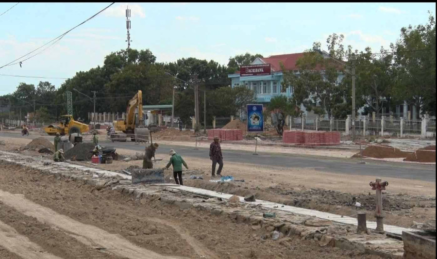 Công ty Hoàng Quốc Việt từng bị phát hiện có gian lận trong hồ sơ dự thầu ở Công trình chỉnh trang đô thị khu trung tâm huyện Ia Pa. Ảnh: Văn Ngọc