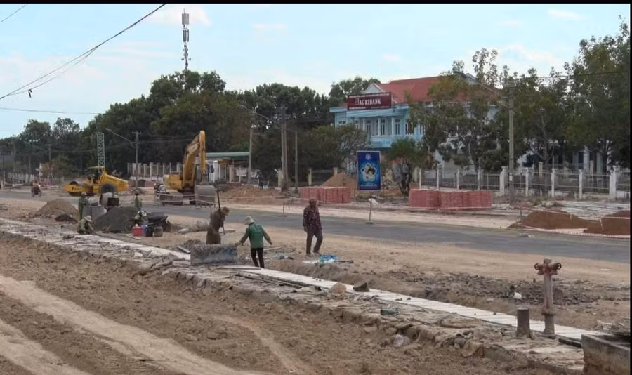 Công ty Hoàng Quốc Việt từng bị phát hiện có gian lận trong hồ sơ dự thầu ở Công trình chỉnh trang đô thị khu trung tâm huyện Ia Pa. Ảnh: Văn Ngọc