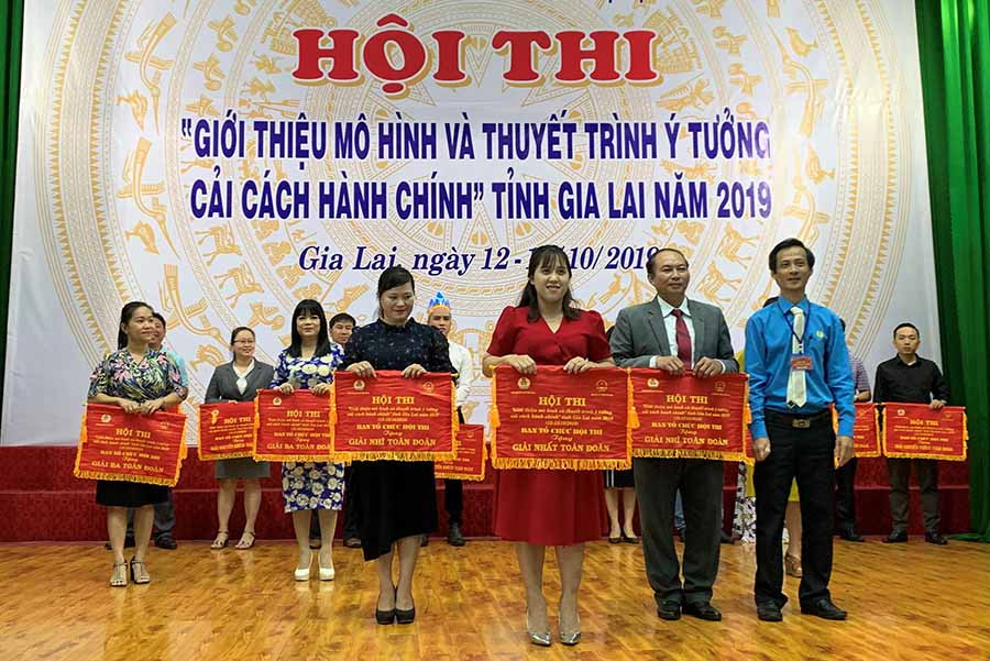 Sở Giao thông-Vận tải đã xuất sắc đạt giải nhất toàn đoàn tại hội thi. Ảnh: P.L