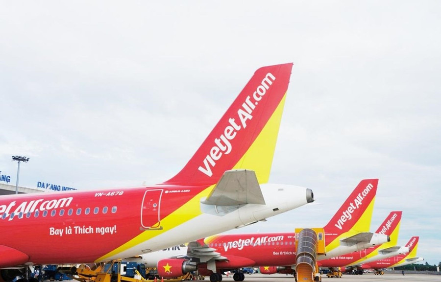Máy bay của hãng hàng không Vietjet Air. (Ảnh: CTV/Vietnam+) Máy bay của hãng hàng không Vietjet Air. (Ảnh: CTV/Vietnam+)