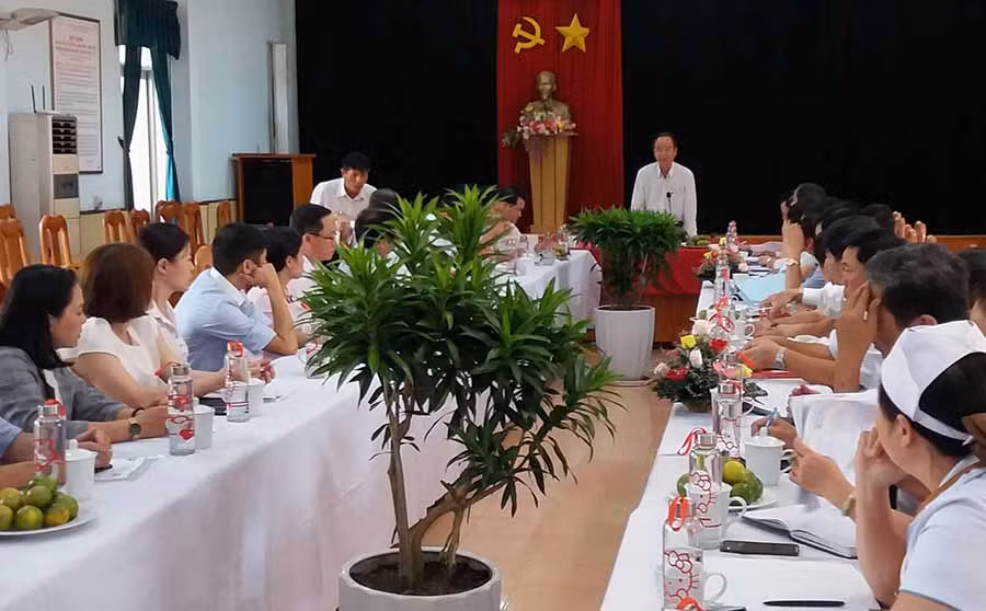  Quang cảnh buổi làm việc. Ảnh: N.N