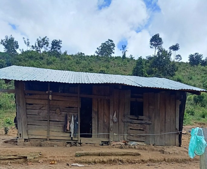  Chòi rẫy nơi xảy ra vụ việc. Ảnh VKS