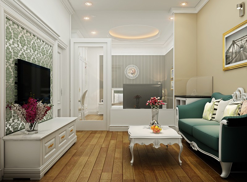 Thường với những phòng khách nhỏ, chủ nhà ít khi chọn nội thất cầu kỳ nhưng nếu biết cách sử dụng nội thất kích thước vừa phải, kết hợp với màu sơn trắng thì điều đó sẽ trở nên dễ dàng hơn. Thường với những phòng khách nhỏ, chủ nhà ít khi chọn nội thất cầu kỳ nhưng nếu biết cách sử dụng nội thất kích thước vừa phải, kết hợp với màu sơn trắng thì điều đó sẽ trở nên dễ dàng hơn.