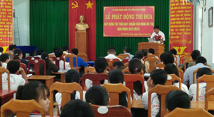 Quang cảnh lễ phát động. Ảnh: P.N Quang cảnh lễ phát động. Ảnh: P.N