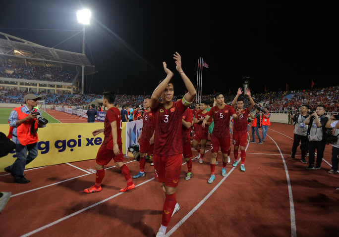 Chiến thắng thuyết phục của tuyển Việt Nam - Ảnh: Ngô Nhung