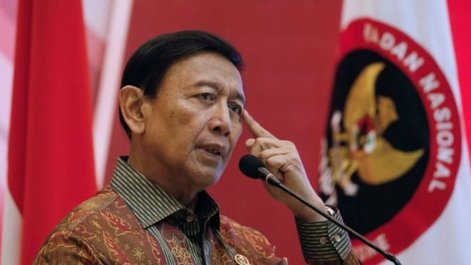  Bộ trưởng An ninh Indonesia Wiranto. Ảnh: Reuters