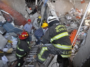 Hiện trường vụ nổ.