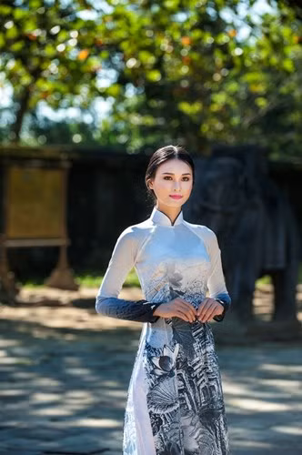 Nhà thiết kế trẻ Viết Bảo là một trong những nhà thiết kế trẻ đầy tài năng của xứ Huế, với thế mạnh của mình là những thiết kế áo dài truyền thống, cách điệu từ những họa tiết hoa văn của cung đình Huế.