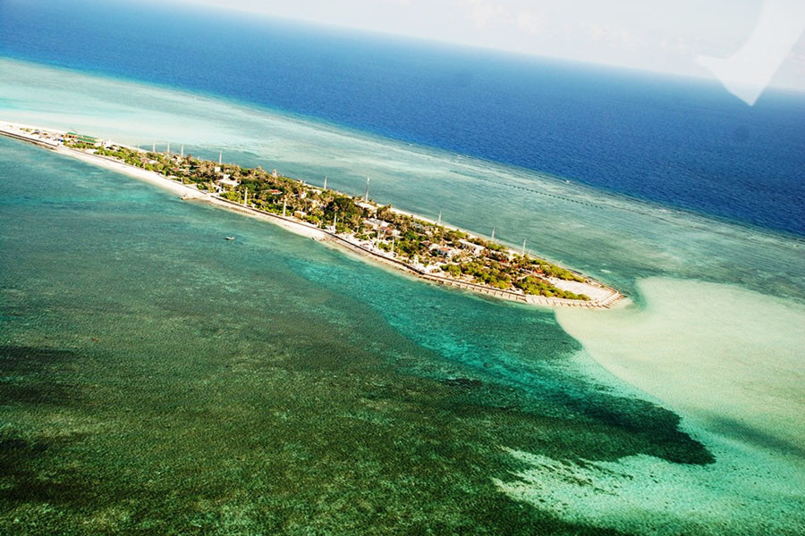  Đảo Nam Yết-Trường Sa nhìn từ trên cao. Ảnh: Mai Thắng