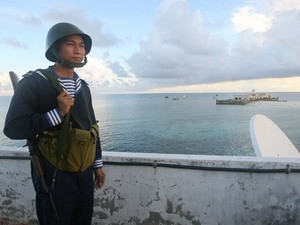 Chiến sỹ đảo Đá Tây (quần đảo Trường Sa, Khánh Hòa) canh giữ chủ quyền biển đảo (ảnh minh họa)