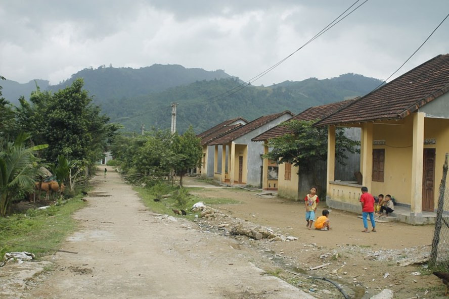 Một góc khu tái định cư Nước Biếc.