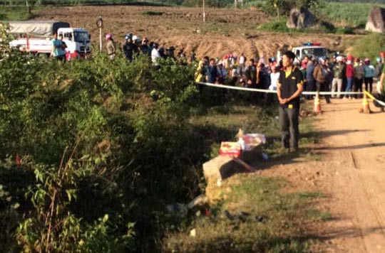 Hiện trường nơi phát hiện thi thể bà Trúc.