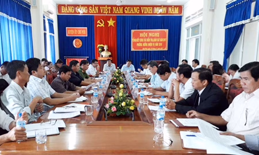 Tổng kết công tác kiểm tra giám sát. Ảnh: Lê Trang