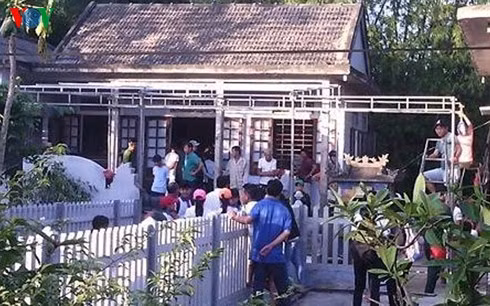 Hiện trường vụ việc.