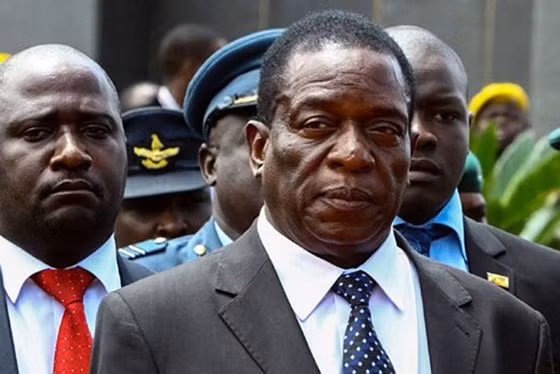 Ông Mnangagwa (hàng trước). Ảnh: Getty.