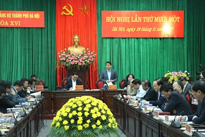 Hội nghị Đảng bộ TP Hà Nội lần thứ 11 ngày 19-11. Hội nghị Đảng bộ TP Hà Nội lần thứ 11 ngày 19-11.