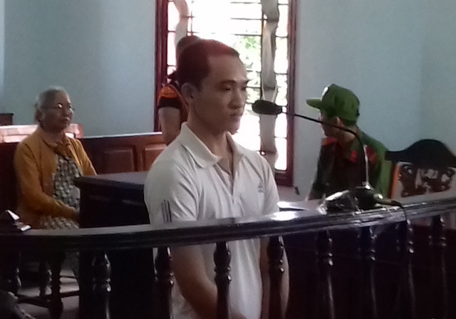 Bị cáo tại phiên toà.