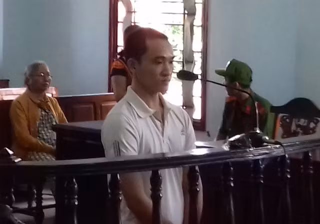 Bị cáo tại phiên toà.