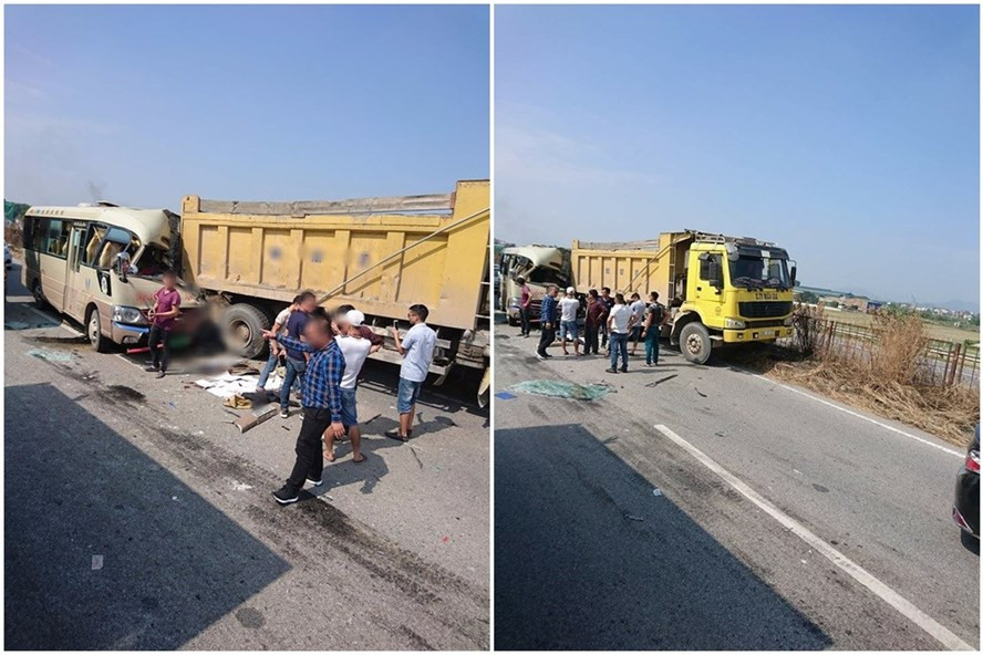 Hiện trường vụ tai nạn.