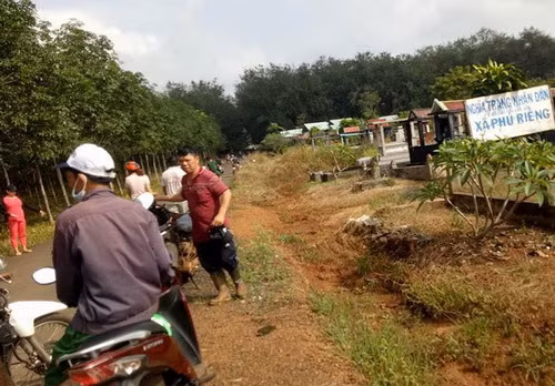 Nơi ông Sang đốt xác vợ phi tang.