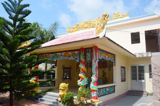 Nhà thờ cúng liệt sĩ do cụ Huỳnh Văn Quới xây dựng.