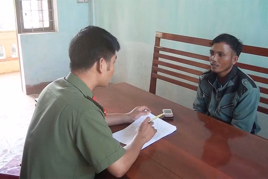  Siu Luyến tại Công an huyện Chư Sê. Ảnh: Đ.C